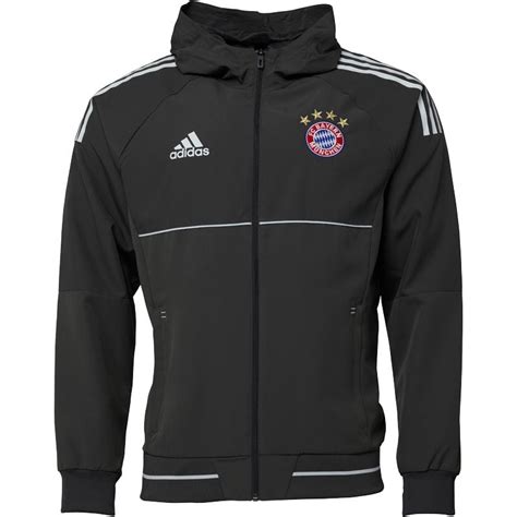 adidas herren fc bayern münchen ucl presentation performance jacke dunkelgrau|Men .